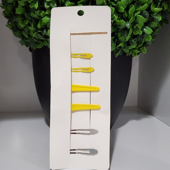 NWT Set of 7 Solid Color Hair Clips - Picture 12 of 12